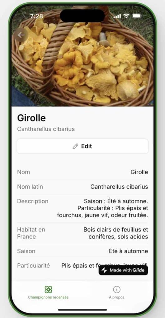 Spore du jour : Samin Ghiasi, micro-application à la découverte des champignons.
